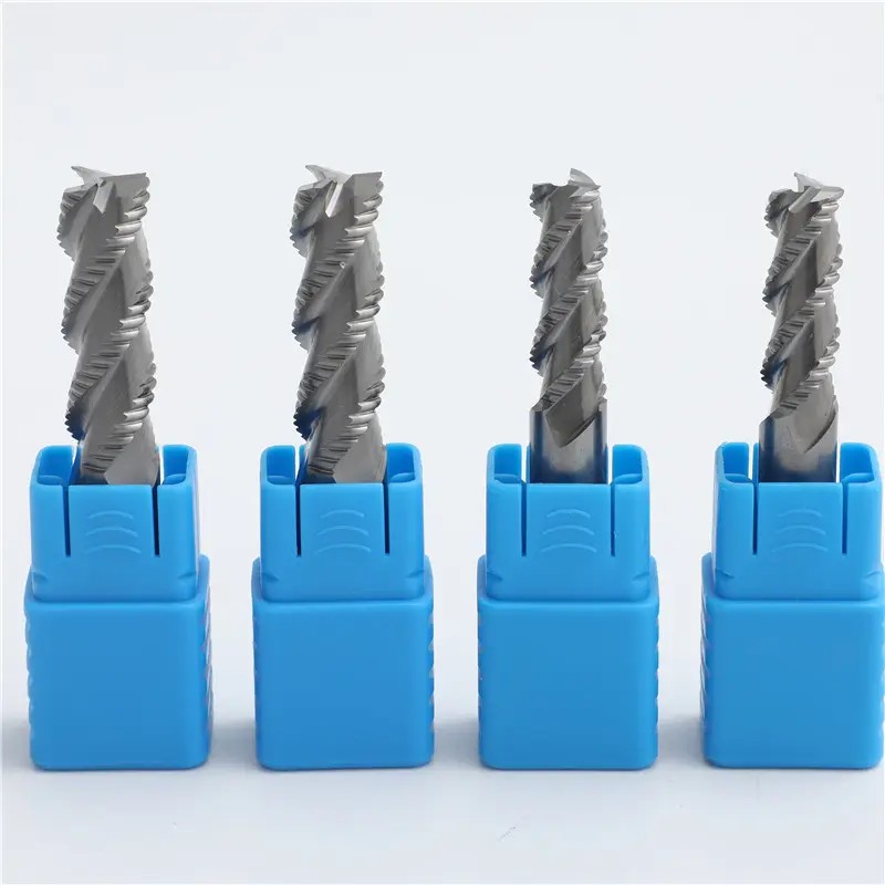 Fraise brute en carbure solide, fraise en aluminium à 4 cannelures