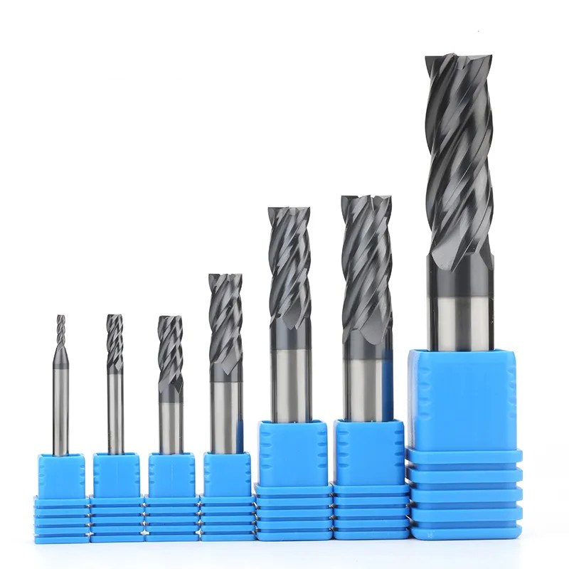 F4 F2 End Mill for Hardened Steel (48-55 HRC)