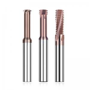 High Efficiency Full Teeth TiSIN Coating CNC Threading End Mill Carbide End Mills