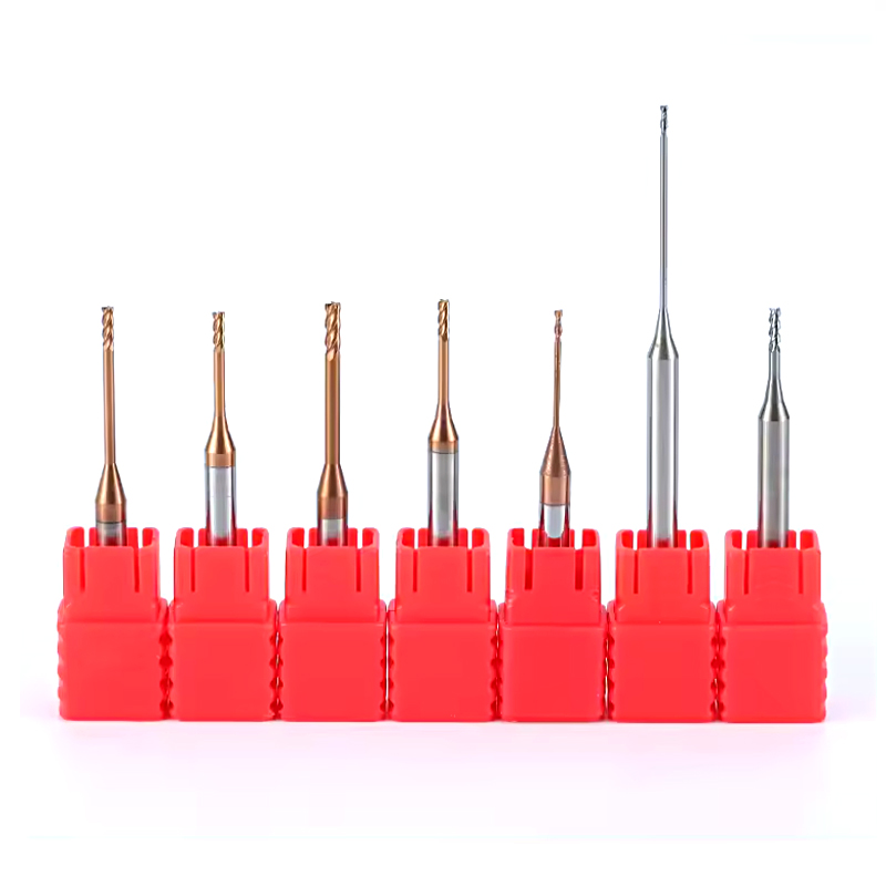 Fresa in metallo duro integrale personalizzata per flauto 2/3/4 Hrc55 Fresa quadrata a collo lungo per utensile CNC