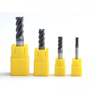 CNC Tools 4 Flutes Flat HRC55 Carbide Milling Cutter Carbide End mill