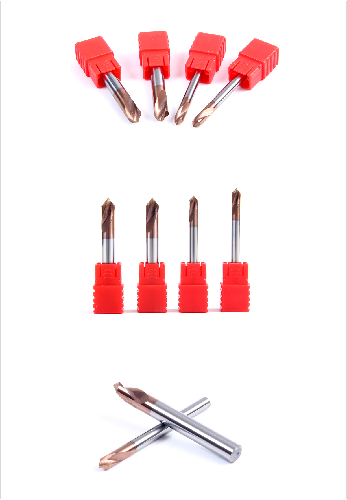 High quality HRC55 2 Fluts Spot Drill 90 degree