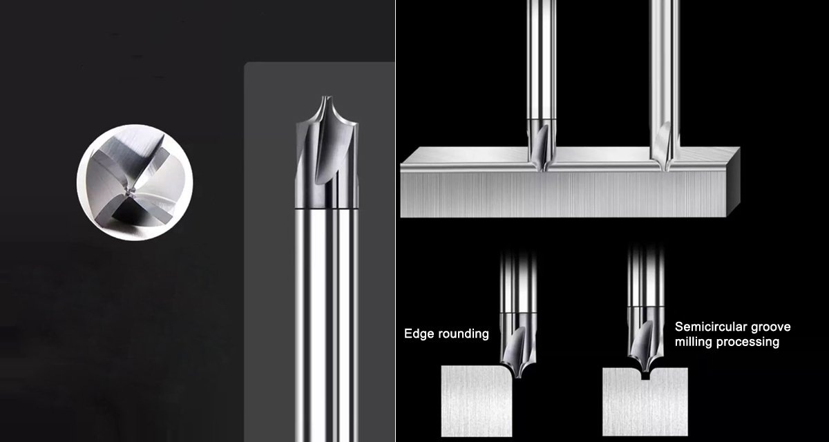 Tungsten Steel Inner R Milling Cutter